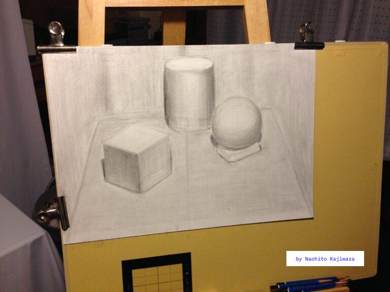 A sphere, a cylinder and a cube.